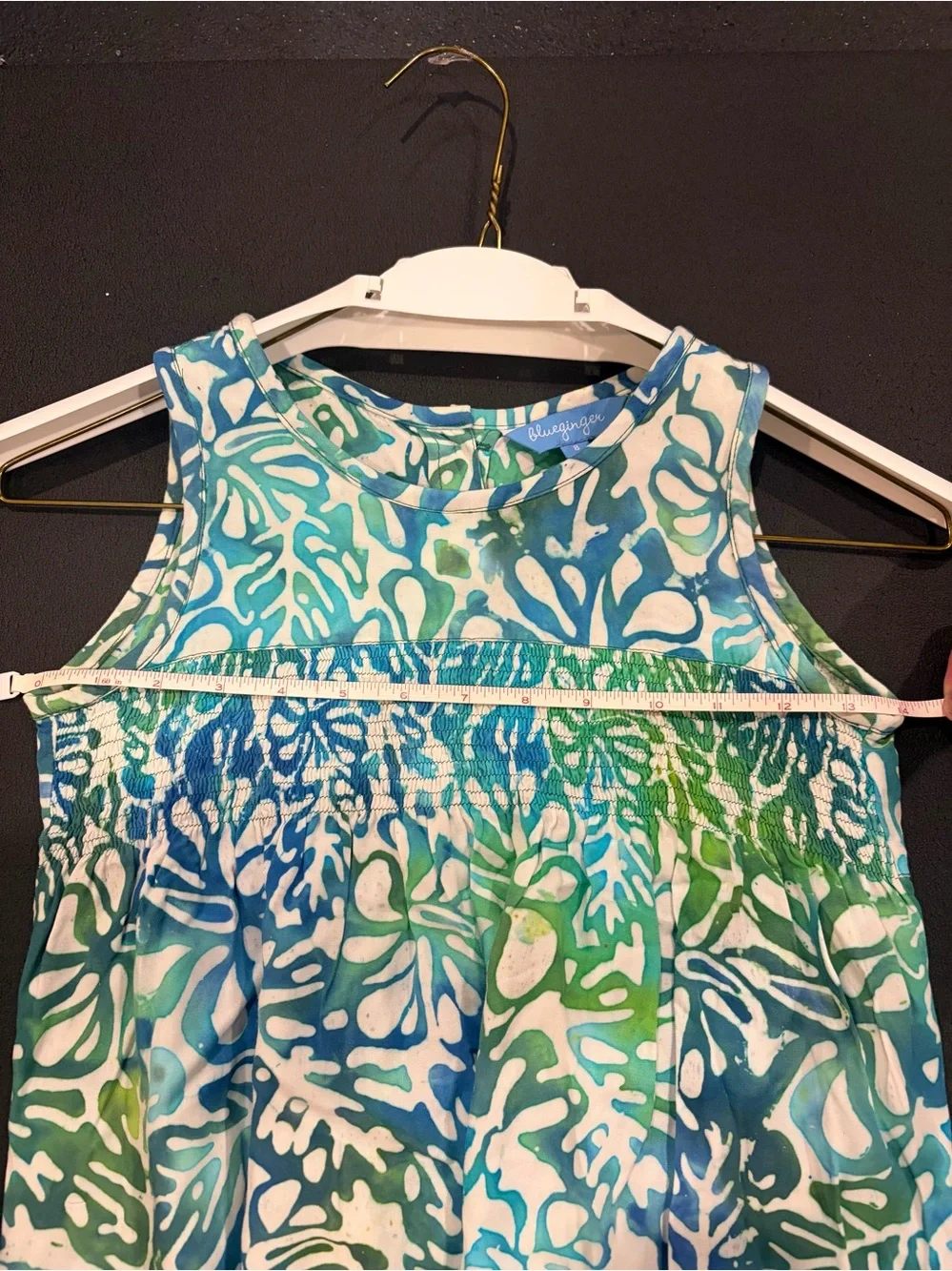 Girls Blue Ginger Sun Dress - Size 8